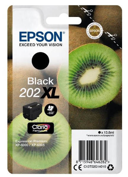 Epson singlepack black 202xl kiwi clara premium ink