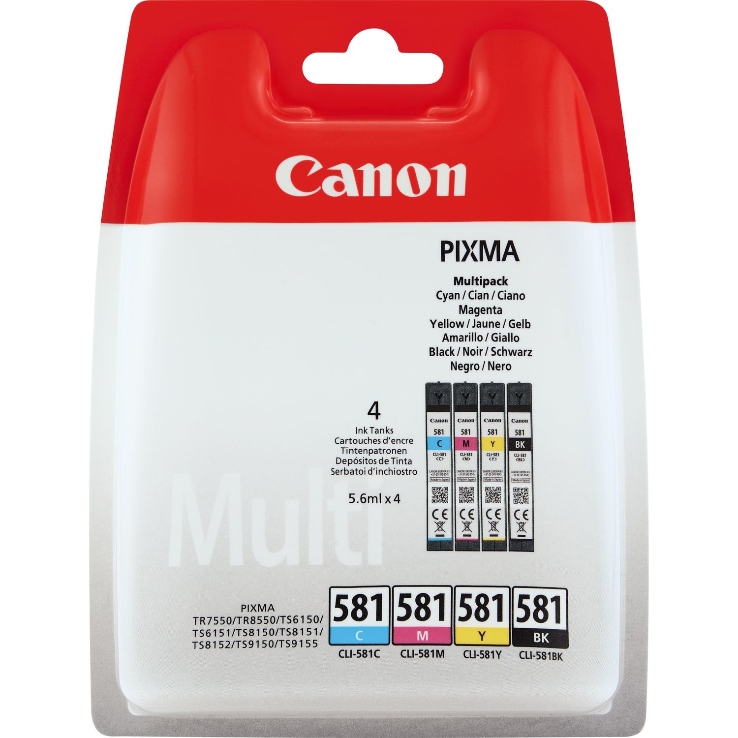 CANON INK CLI-581 C/M/Y/BK MULTI BL