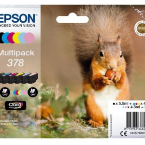 Epson multipack 6-farbig 378 eichhörnchen clara phto hd ink