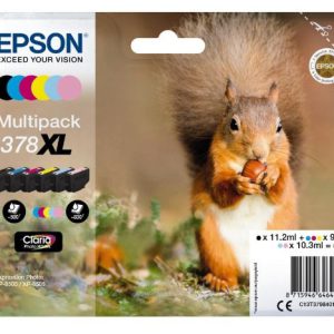 Epson multipack 6-farbig 378xl eichhörnchen clara phto hd ink