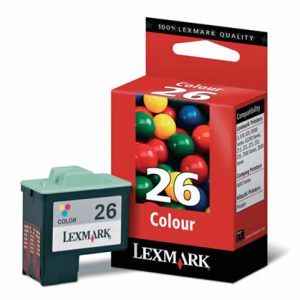 10N0026E - LEXMARK 26 Cyaan & Magenta & Yellow 13,8ml