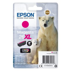 Inkcartridge epson 26xl t2633 rood( /blist.)