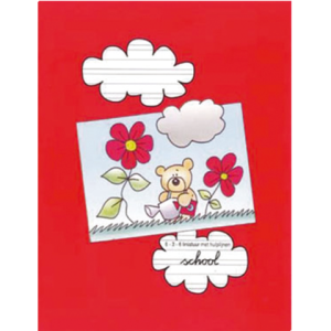 K-5518 - KANGARO Schrift Lijn 210x165mm 60g/m² Diverse Kleuren 1st