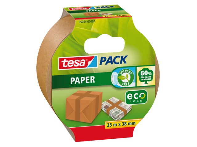 TESA Verpakkingstape Eco Go Papier 50mmx50m Bruin 1st