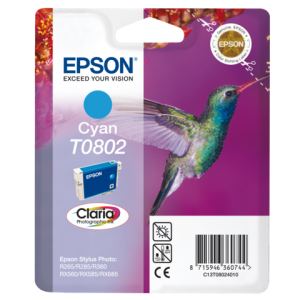Epson Inkt Cartridge T0802 Cyaan 7,4ml