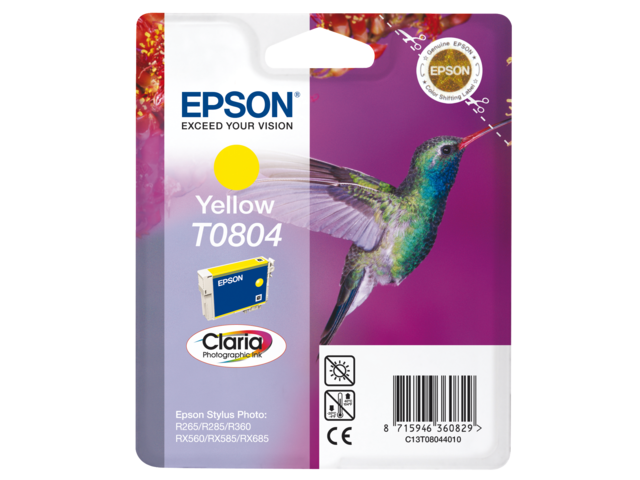 Epson Inkt Cartridge T0804 Yellow 7,4ml