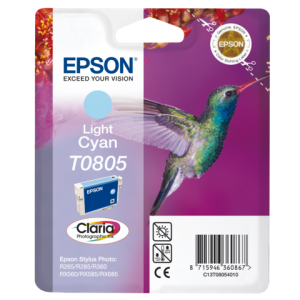 Epson Inkt Cartridge T0805 Light Cyaan 7,4ml