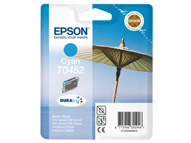 EPSON Inkt Cartridge T0452 Cyaan 8ml 1st