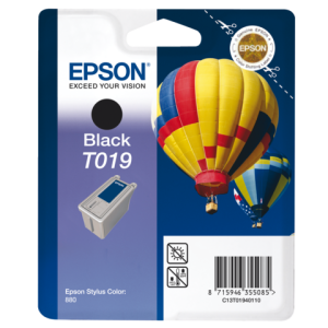 EPSON Inkt Cartridge T019 Black 24ml 1st