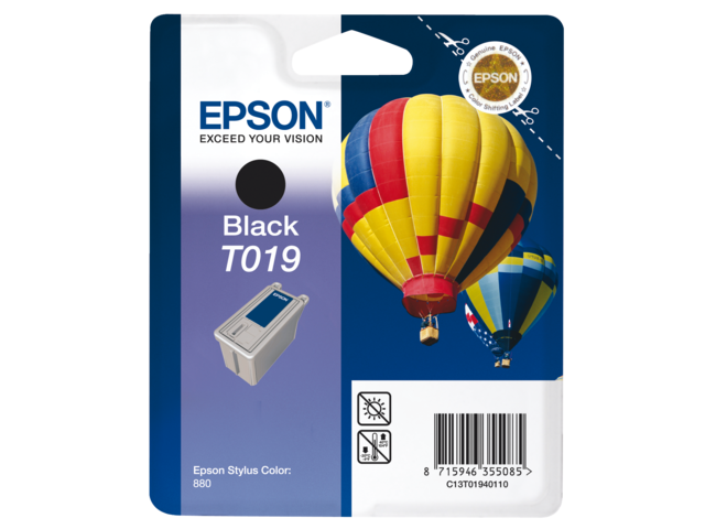 EPSON Inkt Cartridge T019 Black 24ml 1st