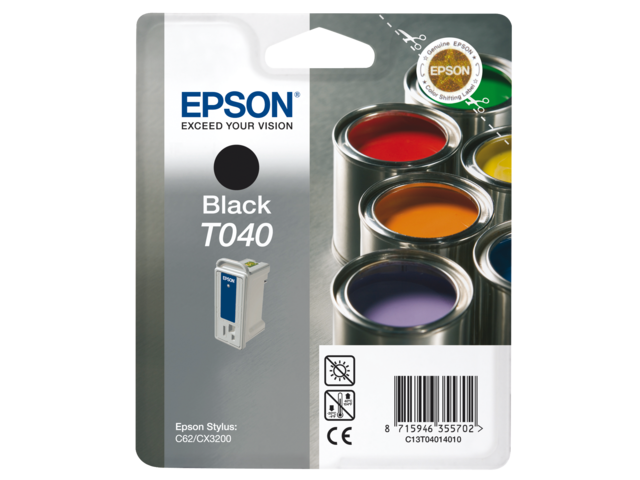 EPSON Inkt Cartridge T040 Black 17ml 1st