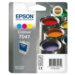 EPSON Inkt Cartridge T041 Cyaan & Magenta & Yellow 37ml 300vel 1st