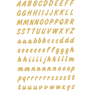 4152 - HERMA Speciaal Etiket Folie Letters A-Z no:4152 238st Goud 1 Pak