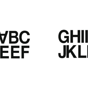 4187 - HERMA Speciaal Etiket Letters A-N no:4187 33mm 16st Zwart 1 Pak