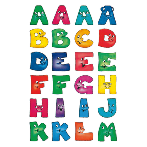 4194 - HERMA Speciaal Etiket Papier Letters A-Z no:4194 48st Diverse Kleuren 1 Pak