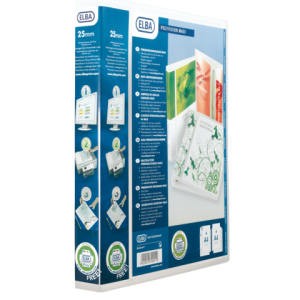 100201774 - ELBA Ringband 4-Rings Polyvision 25mm 1.5mm Transparant A4 Extra Breed