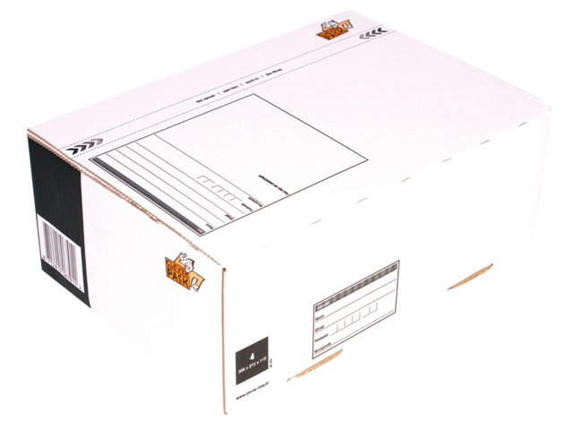 Droogte bord commentator 530373 - CLEVERPACK Postpakketdoos 240x170x80mm Wit 5st - Printerplaza.nl