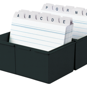 HA-976-13 - HAN Kaartenbak Systeemkaarten A6 Zwart 1st