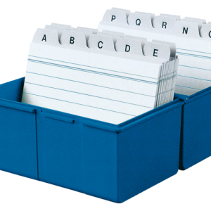 HA-976-14 - HAN Kaartenbak Systeemkaarten A6 Blauw 1st