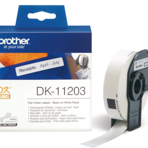 Brother Etiket Papier Map-Label DK-11203 17x87mm 300st Wit Op Rol