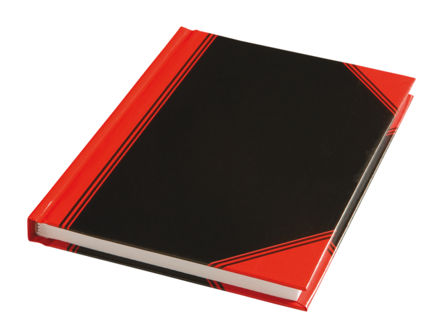 100302825 - Office Notitieboek Neutraal A6 60g/m² Rood/Zwart 1st