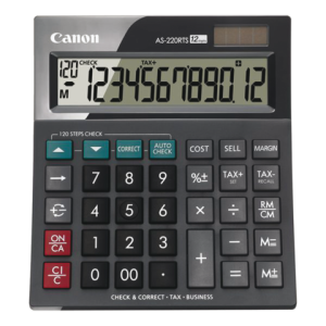 4898B001AB - CANON Bureau Calculator AS-220RTS 12-Cijfers