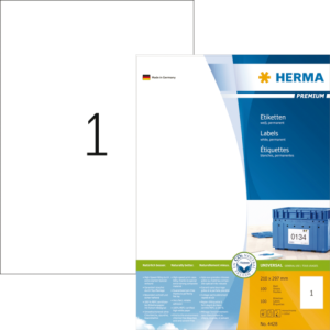 HERMA Etiket Premium no:4428 210x297mm Wit 100st 1 Pak