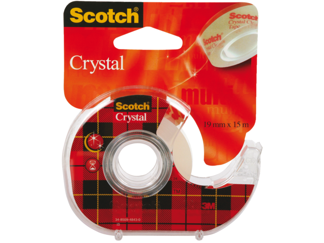 61915D - 3M Plakband Scotch Crystal Clear 19mmx50m Transparant 1st