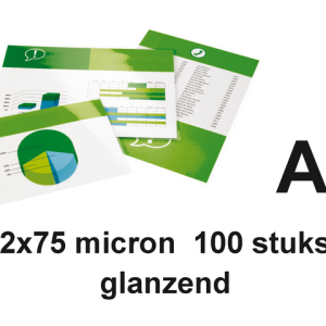 3740400 - GBC Lamineerhoes 75mcr Premium A4 Gloss 100vel