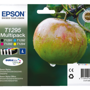 EPSON Inkt Cartridge T1295 Black & Yellow & Magenta & Cyaan 11,2ml Multipack