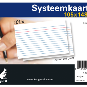 K-6103 - KANGARO Systeemkaart A6 100st