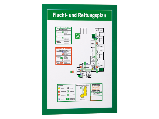 487205 - DURABLE Magaframe Zelfklevend Groen A4