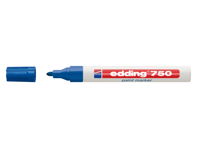 EDDING Lakmarker 750 2-4mm Blauw 1st