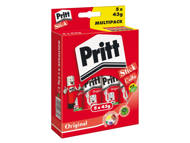 1445029 - PRITT Lijmstick PK312 43gr 4st+ 1gratis