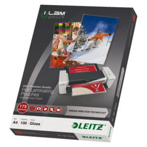 74830000 - LEITZ Lamineerhoes 175mcr iLam A4 Hoogglans 1 Pak