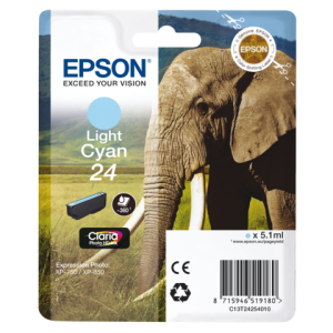 EPSON Inkt Cartridge 24 Light Cyaan 5,1ml 1st