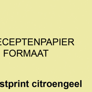 129720Q - FASTPRINT Receptenpapier A6 80g/m² Citroengeel 2000vel