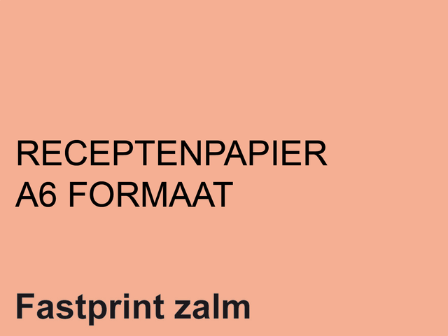 129724Q - FASTPRINT Receptenpapier A6 80g/m² Zalm 2000vel