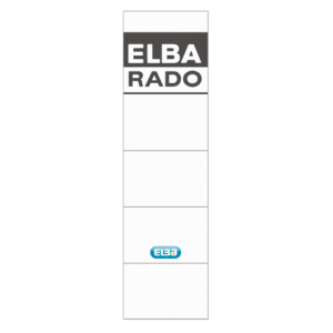 100420960 - ELBA Rugetiket Rado Wit 1Pak 159x44mm
