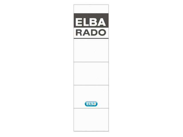 100420960 - ELBA Rugetiket Rado Wit 1Pak 159x44mm