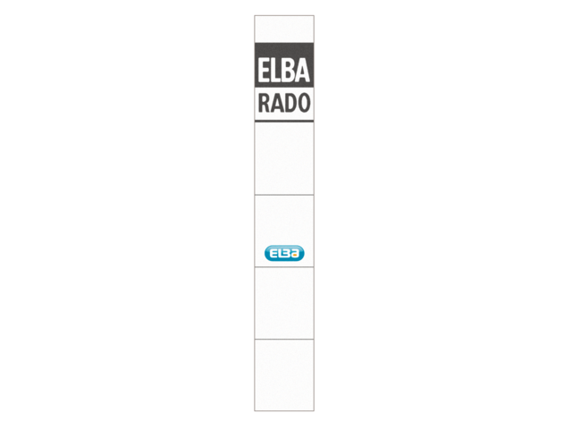 100420961 - ELBA Rugetiket Rado Wit 1Pak 159x24mm