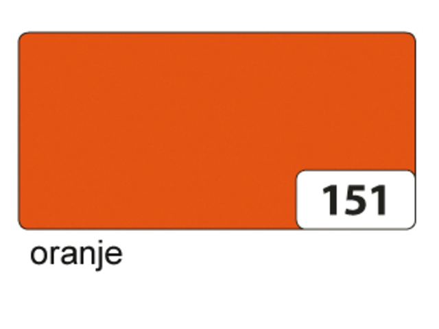 65151E - FOL Etalagekarton 50x70cm 400g/m² Oranje Nr:151 1vel