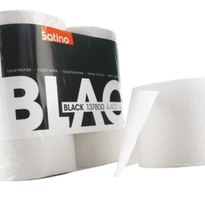 137800 - SAT Toiletpapier Black Papier 4-Rollen Wit 1st