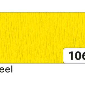 822106 - FOL Crepepapier 250x50cm Geel Nr.106 1st