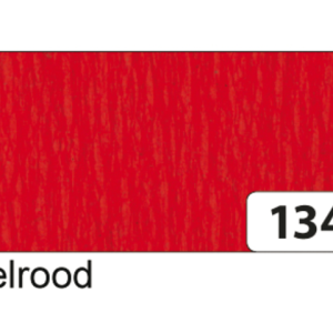 822134 - FOL Crepepapier 250x50cm Rood Nr.134 1st