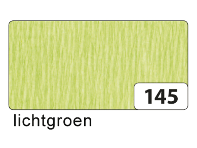 822145 - FOL Crepepapier 250x50cm Lichtgroen Nr.145 1st