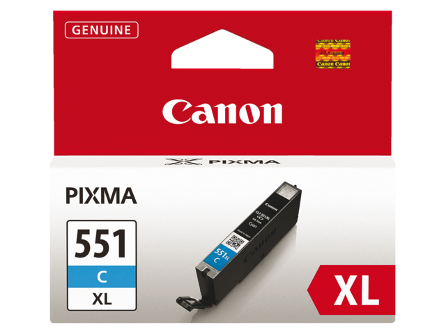 CANON Inkt Cartridge CLI551XLC Cyaan 665vel 1st