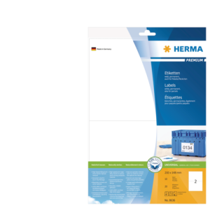 Herma Etiket Premium no:8636 210x148mm Wit 20st 1 Pak