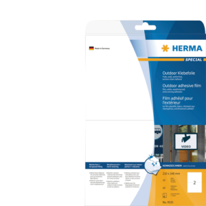 9535 - HERMA Speciaal Etiket Polyethyleenfolie Weerbestendig no:9535 210x148mm 20st Wit 1 Pak