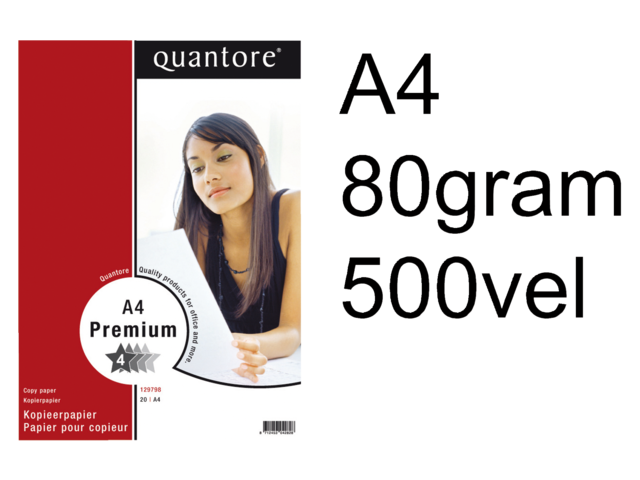 88106695 - Quantore Kopieerpapier Premium A4 Wit 500vel